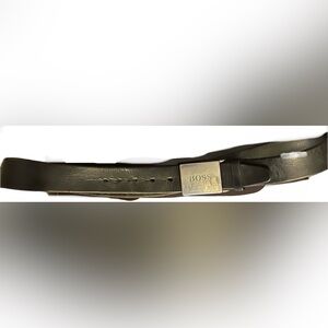 Hugo Boss Leather Belt Brown